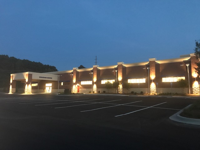 Picture of side of building with drive through